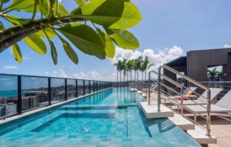 Apto Time - Vista Mar Em Ponta Verde Maceio Maceió Exterior foto